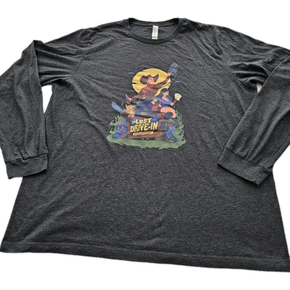 Lost Drive In Long Sleeve Tshirt Joe Bob Briggs Patreon Exclusive Size 2XL XXL